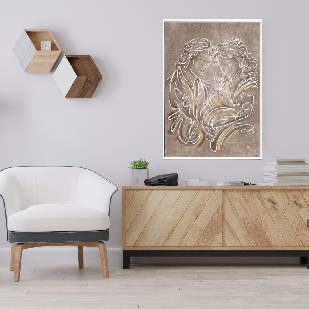 quadro sacro stilizzato 50x70 verticale