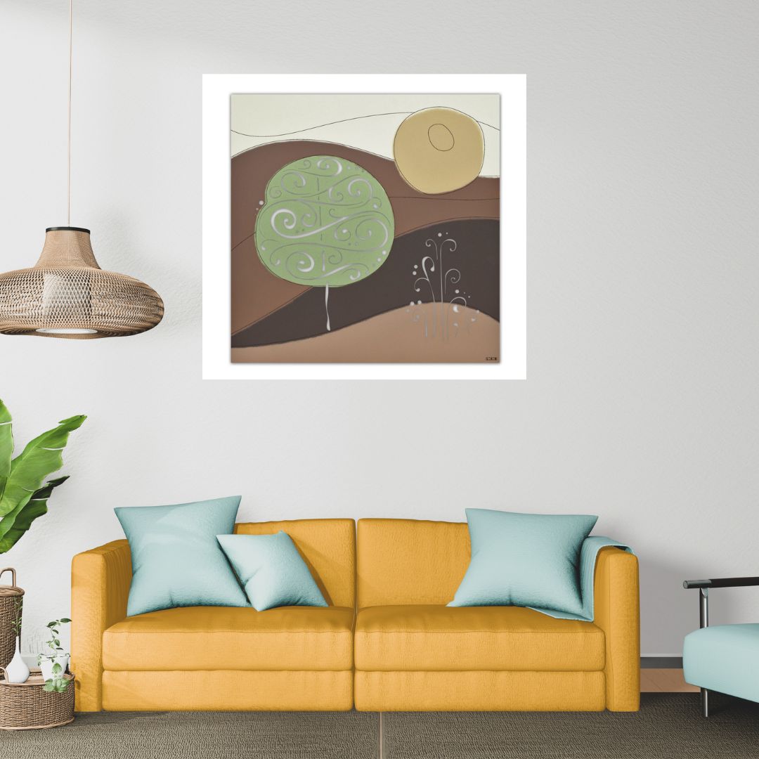 quadro alberi in legno