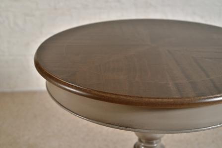 tavolino-in-legno-tondo-shabby - immagine 2
