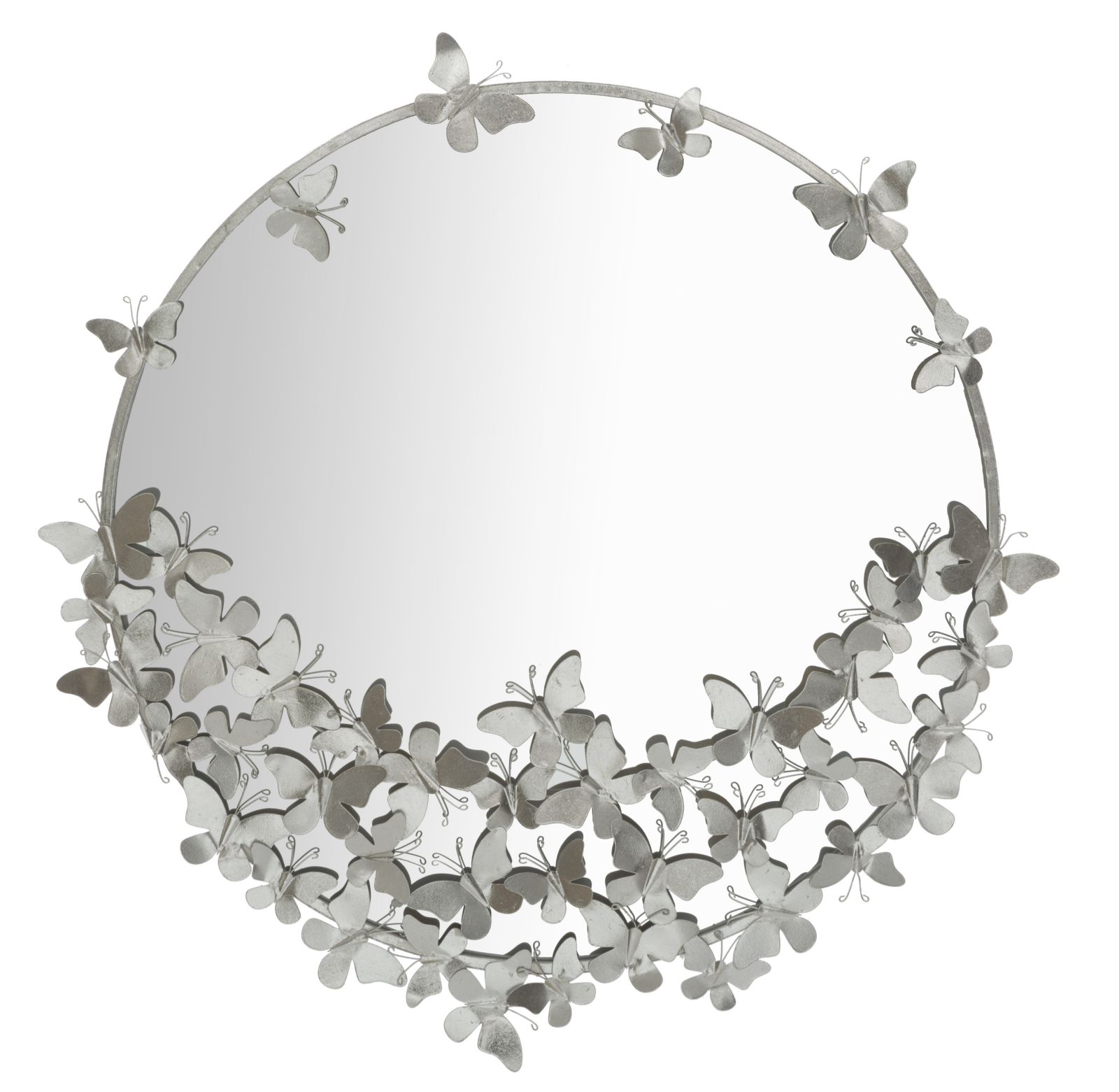 specchiera-farfalle-round-argentata - immagine 6