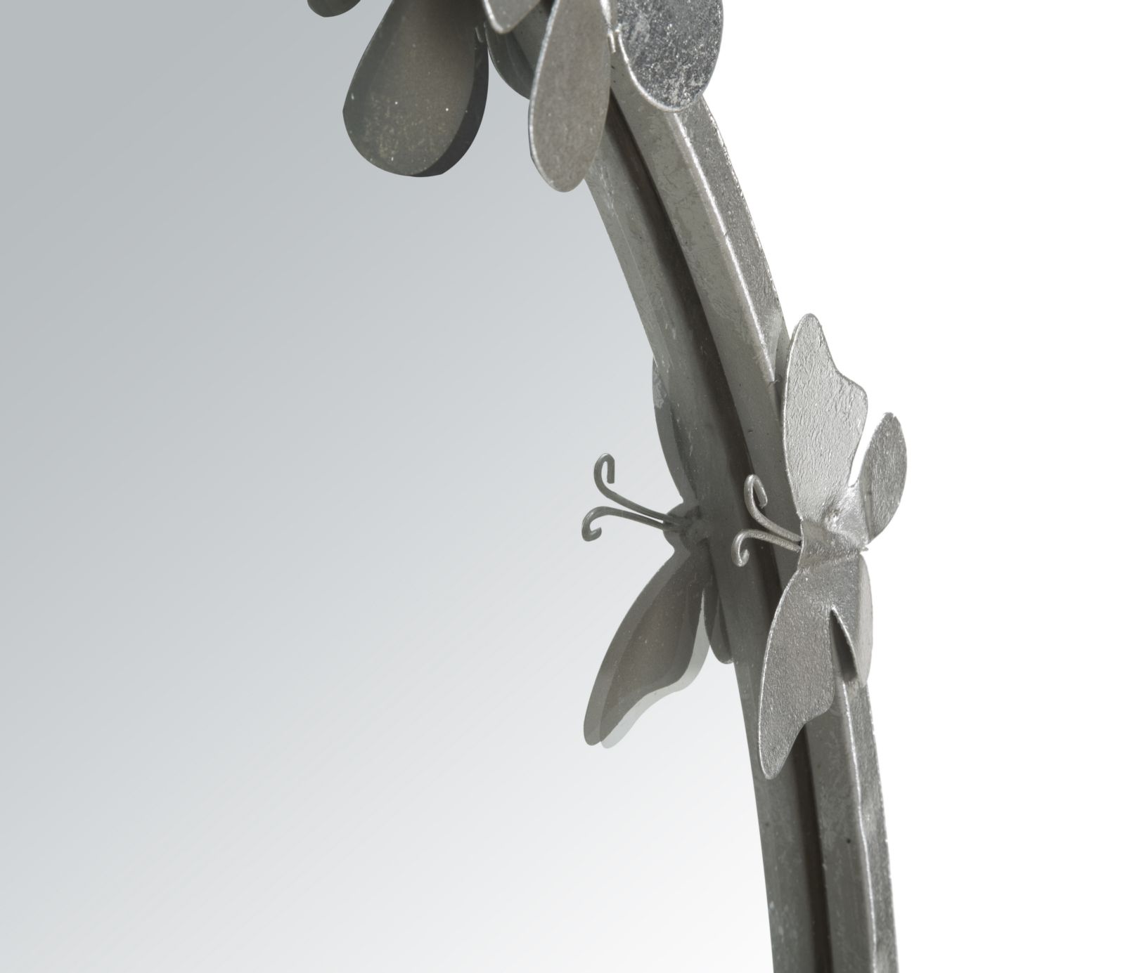 specchiera-farfalle-round-argentata - immagine 4