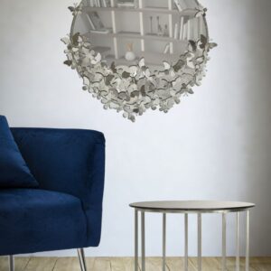 specchiera-farfalle-round-argentata