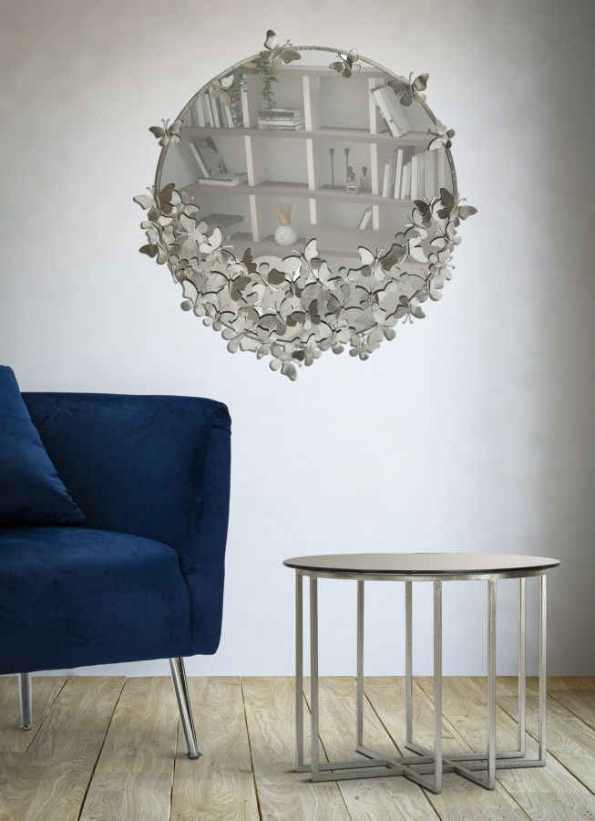 specchiera-farfalle-round-argentata