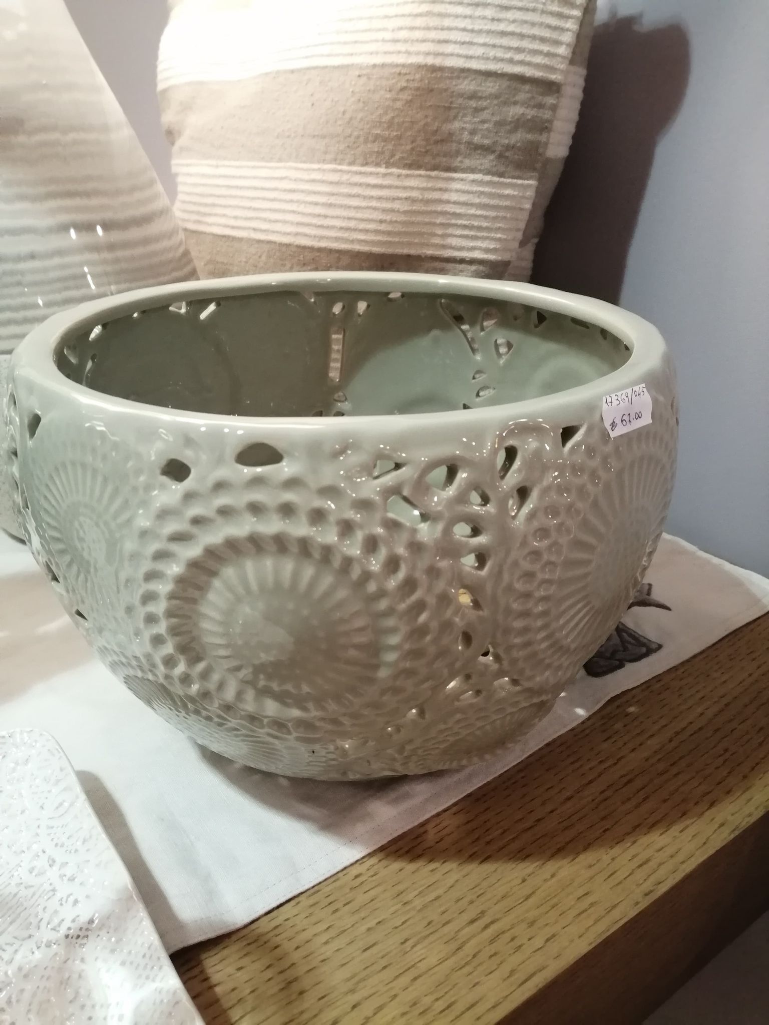 coppa-portapianta-26x18-porcellana-etnico - immagine 2