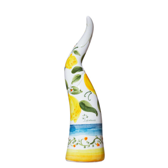 corno in ceramica di capodimonte fantasia (3 misure) - immagine 10