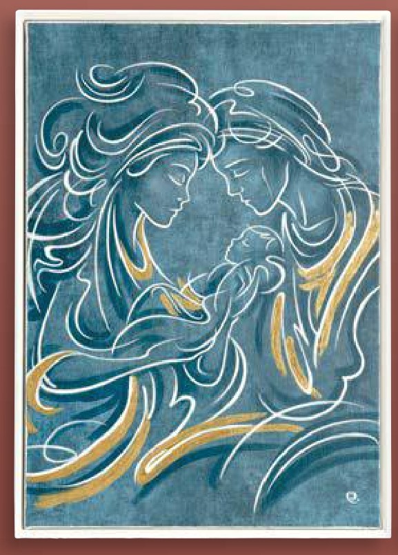 quadro sacro stilizzato 50x70 verticale - immagine 4