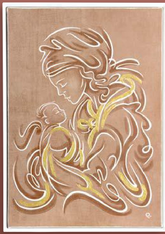 quadro sacro stilizzato 50x70 verticale - immagine 3