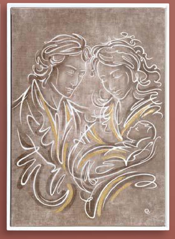 quadro sacro stilizzato 50x70 verticale - immagine 2