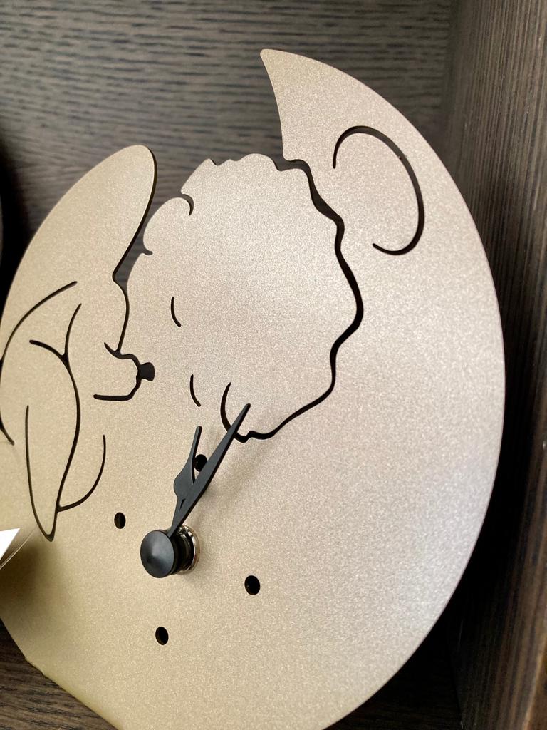 orologio d'appoggio in metallo angelo - immagine 4