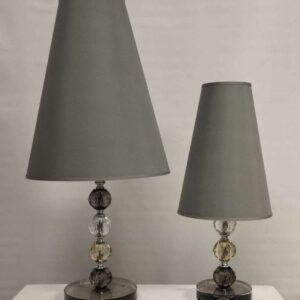 lampada-conica in cristallo grigia (2 misure)