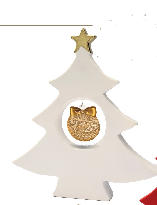 alberelli di natale in ceramica ( 3 colori) - immagine 2