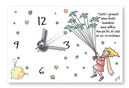 orologio da tavolo Piccolo Principe con frase - immagine 4