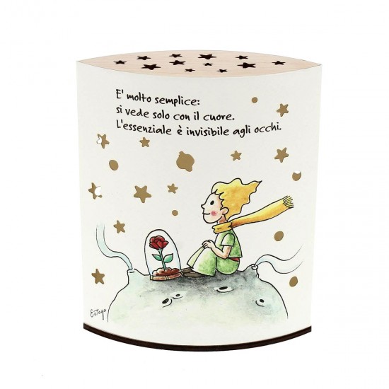 lampada notturna Piccolo Principe con frase - immagine 11