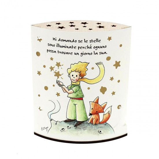 lampada notturna Piccolo Principe con frase - immagine 9