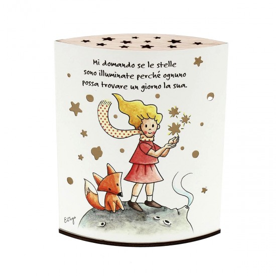 lampada notturna Piccolo Principe con frase - immagine 8