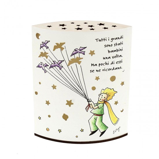 lampada notturna Piccolo Principe con frase - immagine 7