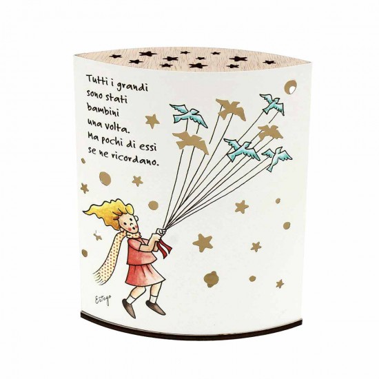 lampada notturna Piccolo Principe con frase - immagine 6