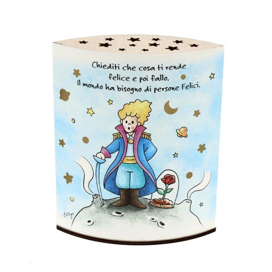 lampada notturna Piccolo Principe con frase - immagine 5