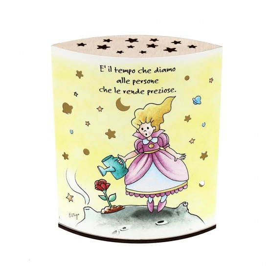 lampada notturna Piccolo Principe con frase - immagine 4