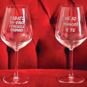 coppia di calici con portacalici in legno dorato - FRASI 2
