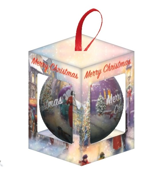 sfere di natale con immagini natalizie - immagine 3