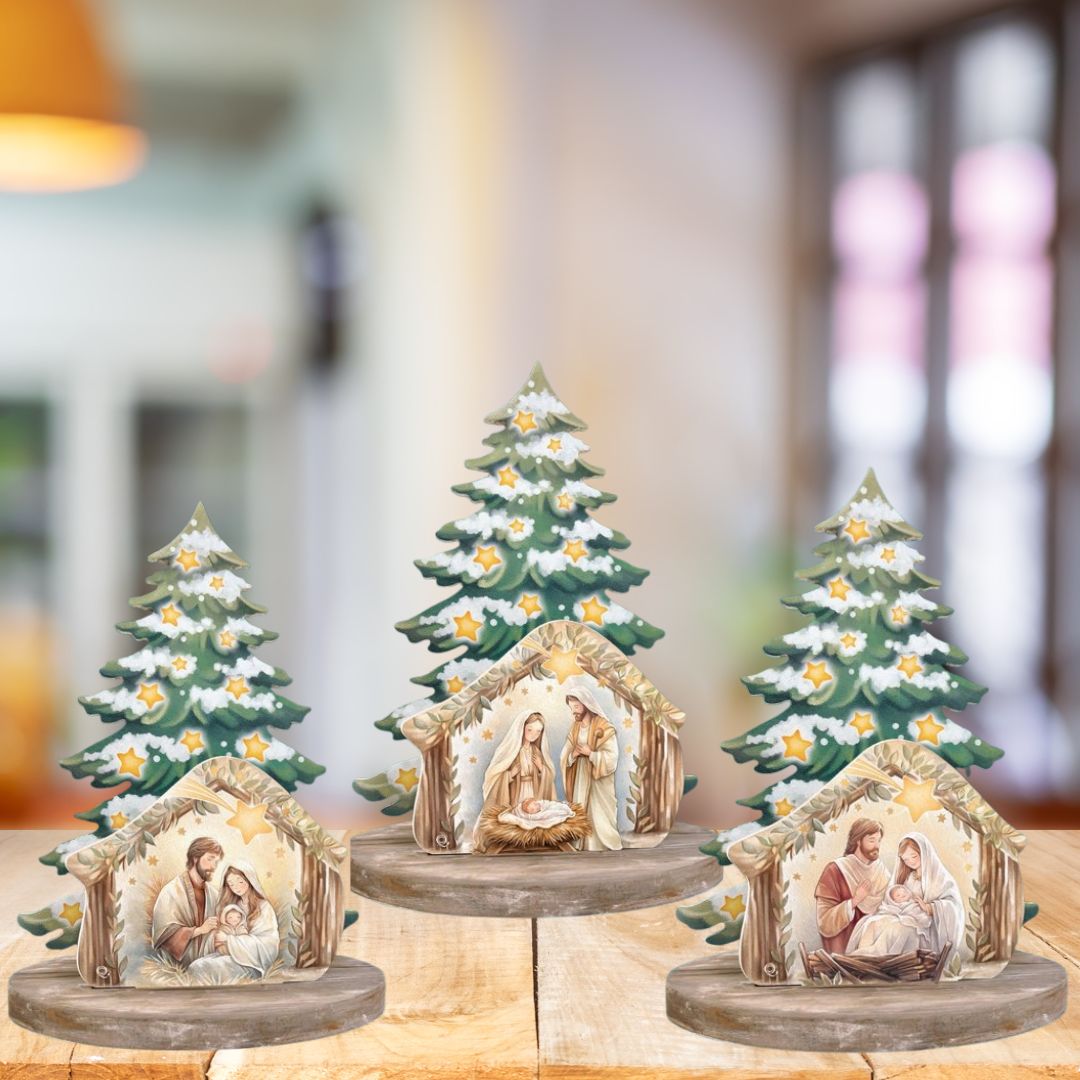 Albero composto con presepe