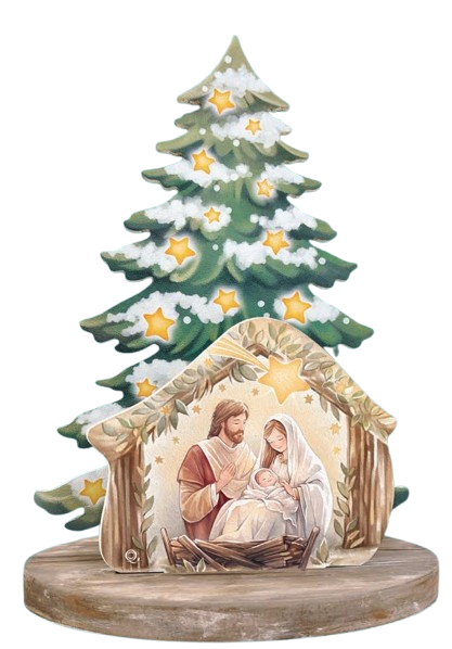 Albero composto con presepe - immagine 4