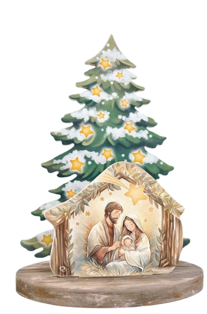 Albero composto con presepe - immagine 3