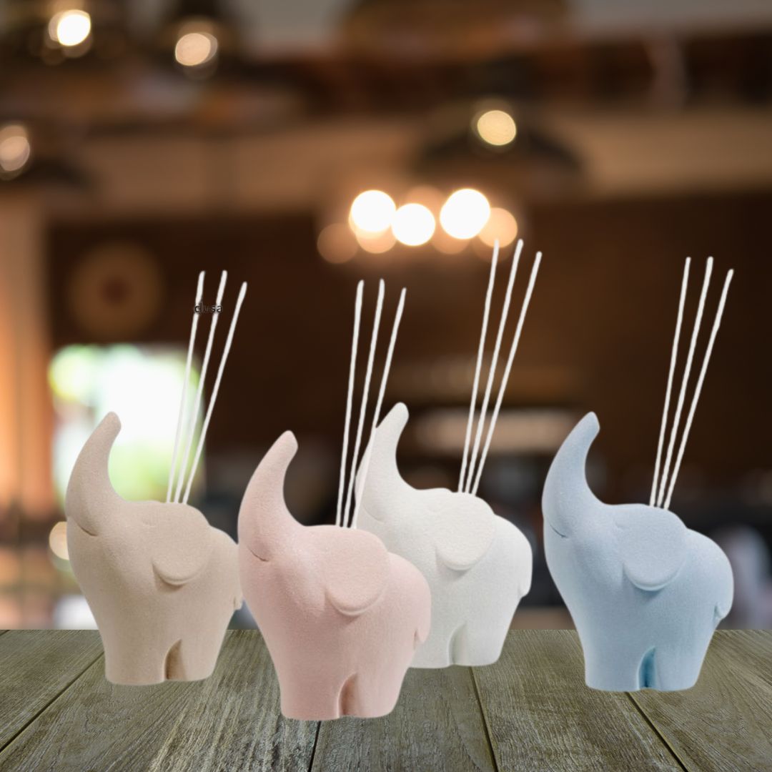 diffusore-elefantino-in-ceramica Colezione Malesia