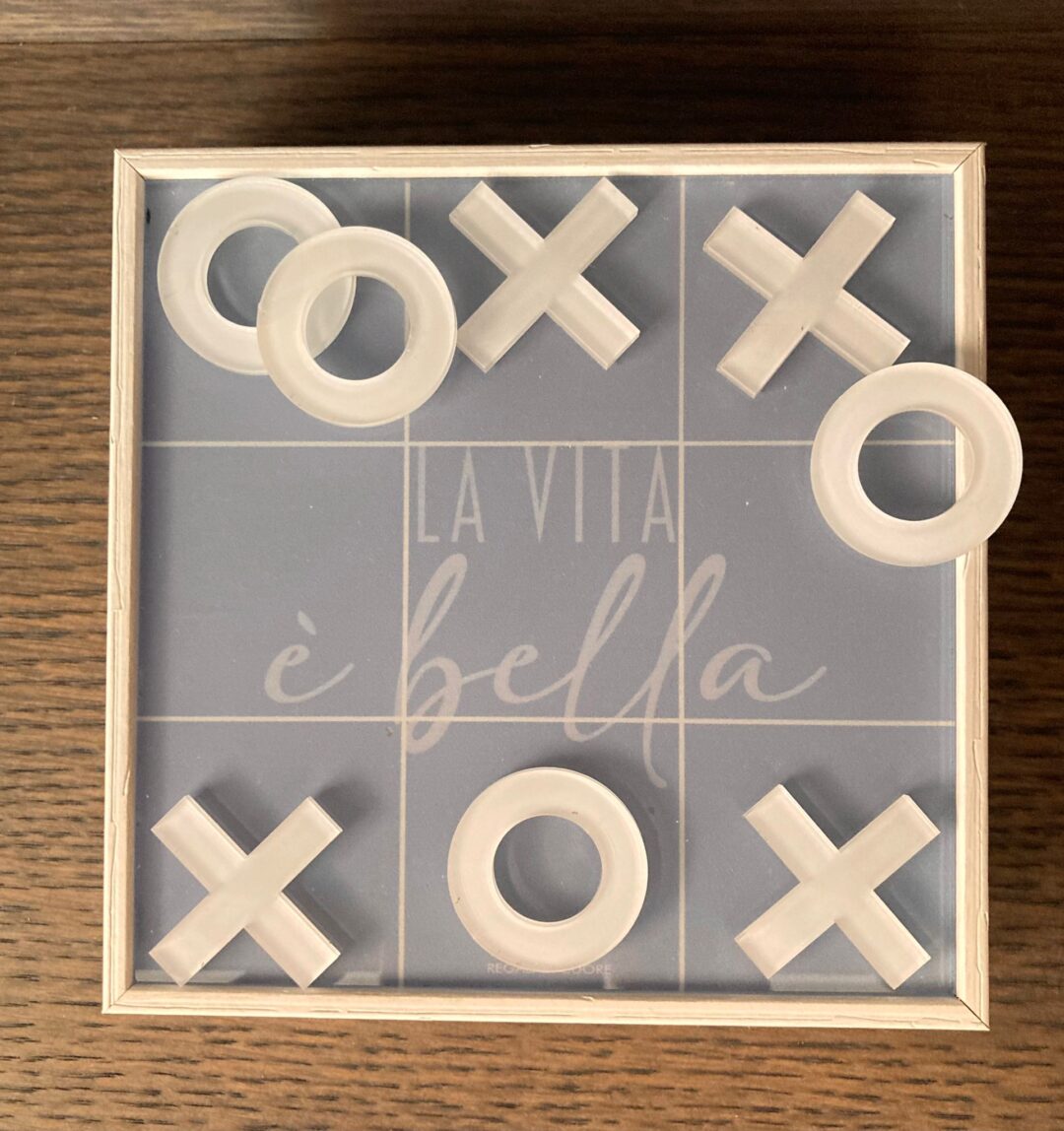 mini gioco tris in legno 14x14 cm - immagine 7