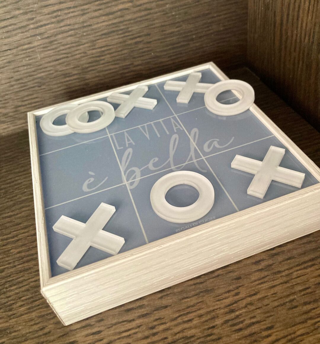 mini gioco tris in legno 14x14 cm - immagine 6