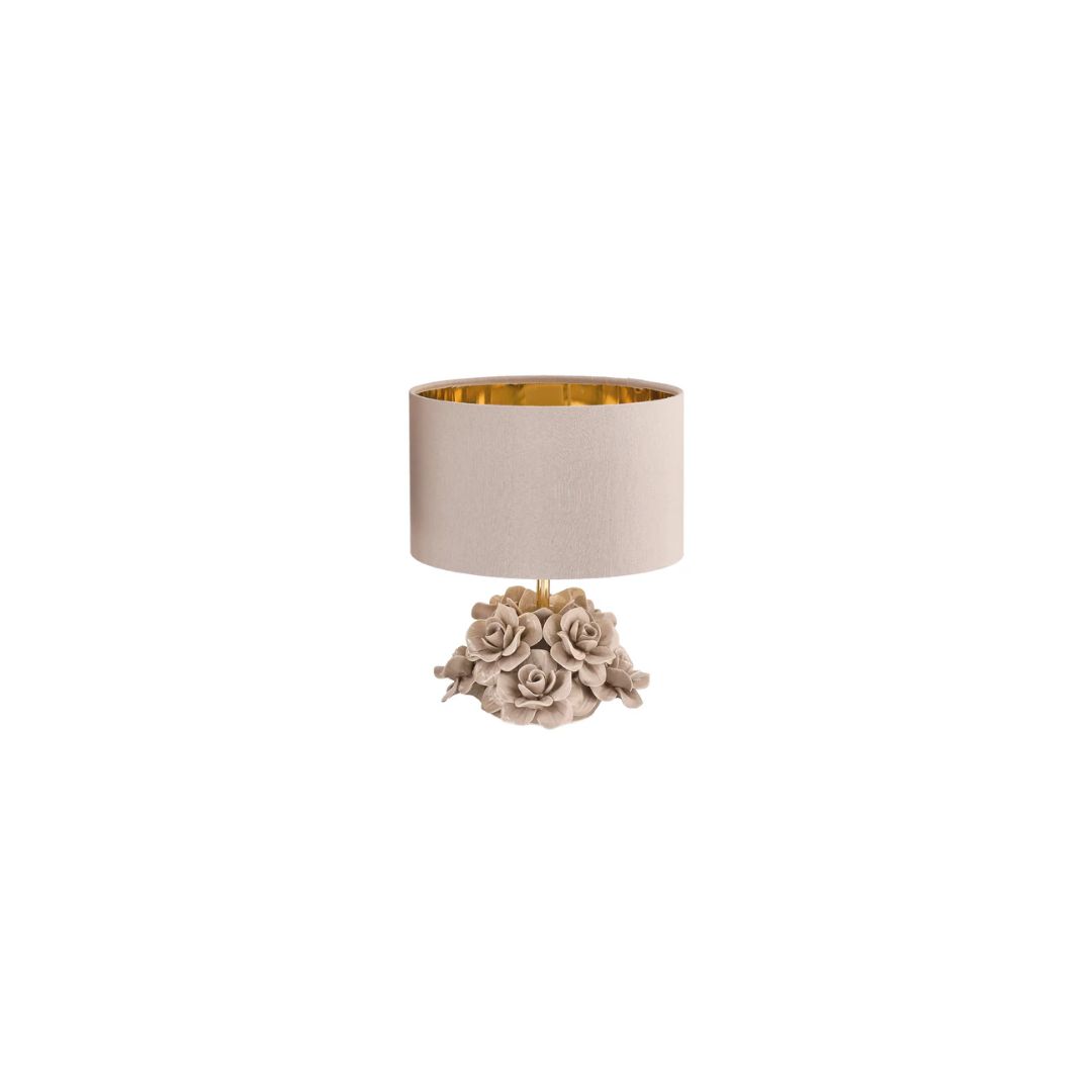 Lume Fiore Rosa in Ceramica Capodimomte( 2 misure) - immagine 6