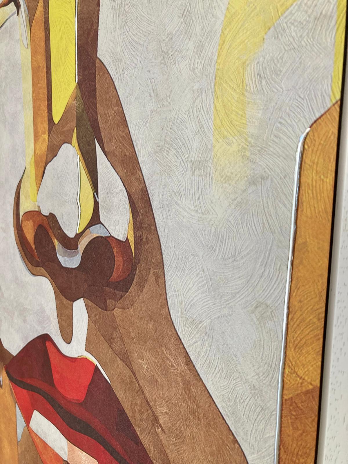 quadro verticale d'autore figurativo viso donna - immagine 5