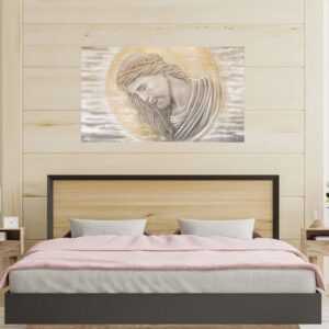 quadro-sacro-rettangolare 120x70 "il volto del perdono"