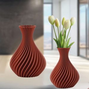 Vaso linea spirale rame