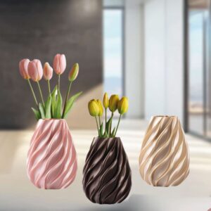 Vaso Twist monocolore piccolo H 21 cm