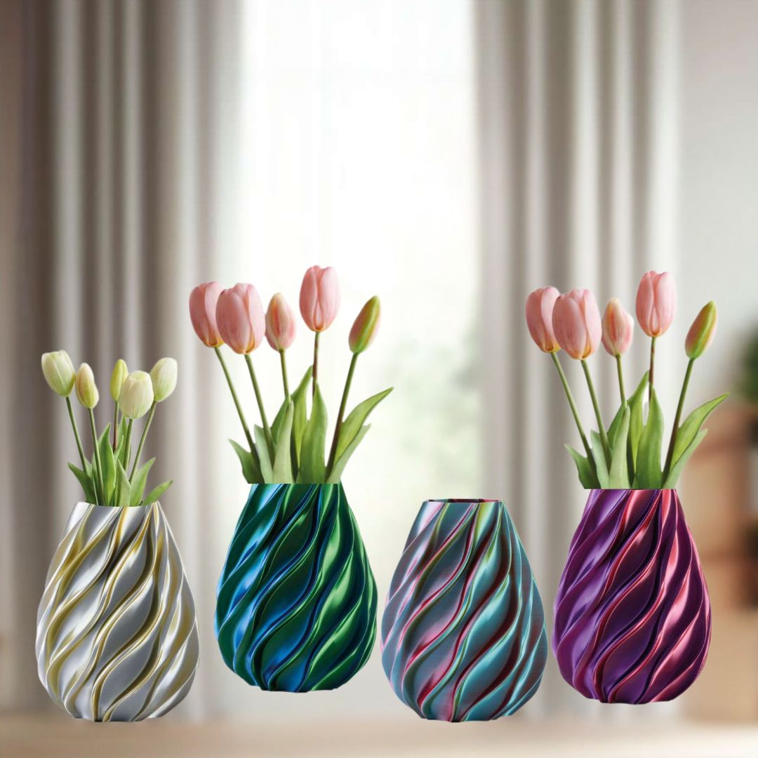 Vaso Twist bicolore piccolo H 21 cm