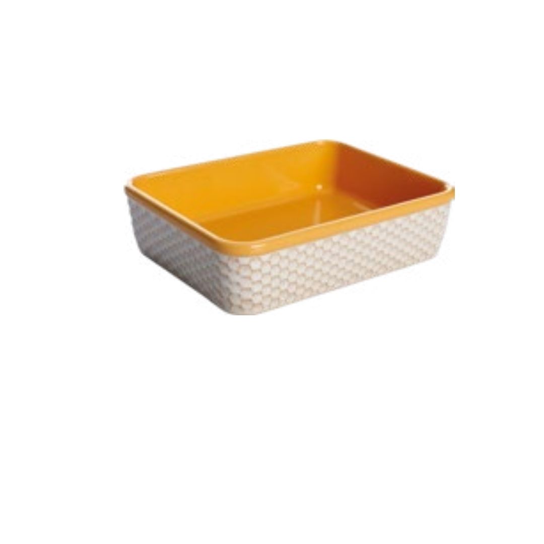 Set 2 Pirofile stoneware Giallo/Grigio - immagine 3