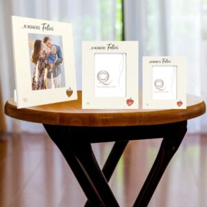 portafoto-in-legno- " Ai momenti felici"(3 misure)