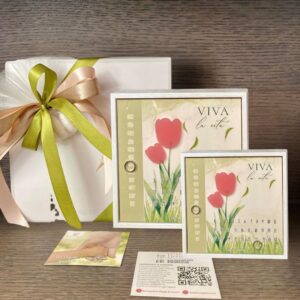 calendario perpetuo " Viva la vita" tulipano rosa