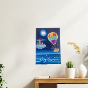 Quadretto senza cornice "A pesca di sogni" (3 misure)