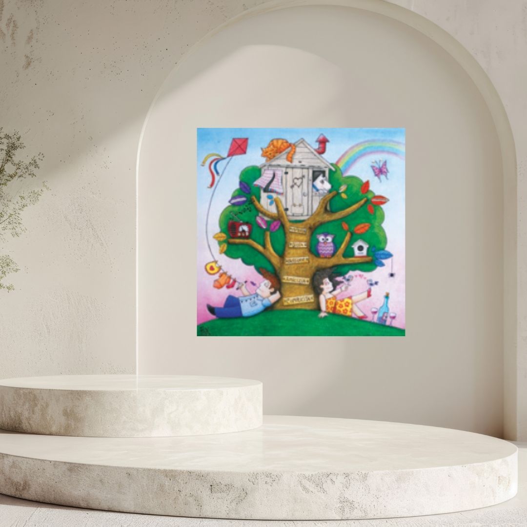 Quadretto senza cornice "Albero della vita" (3 misure)
